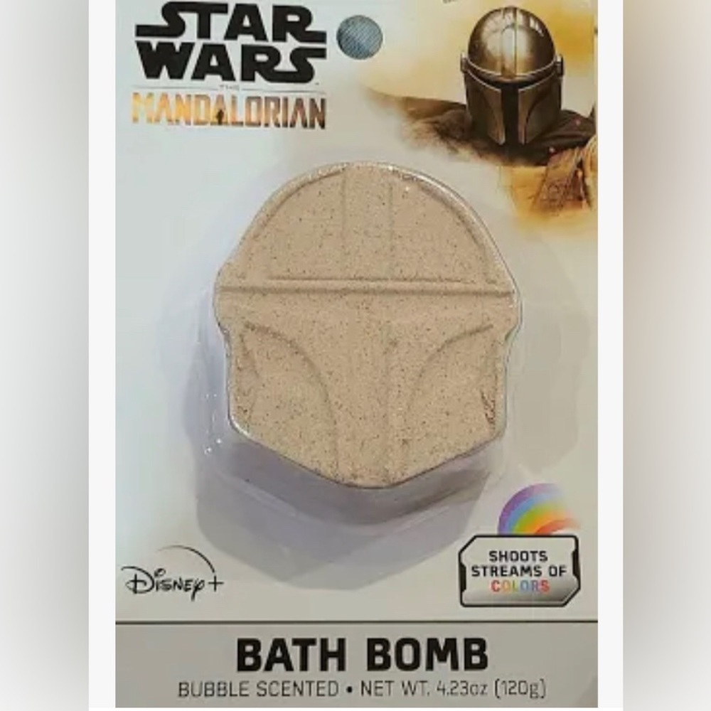 Disney’s Star Wars The Mandalorian rainbow streams of color bath bomb 2pack